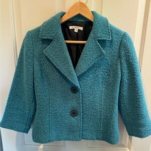 CAbi turquoise boucle jacket